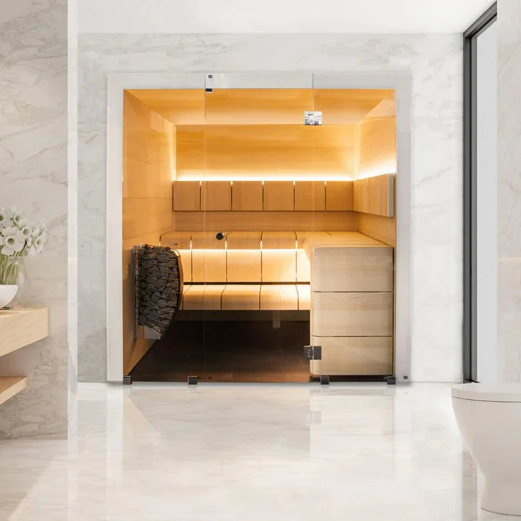 Harvia Spirit 240V Electric Heater Package w/ Digital Controller and Wifi and Stones 8.0 kW (for 177 - 431 ft³ Saunas)