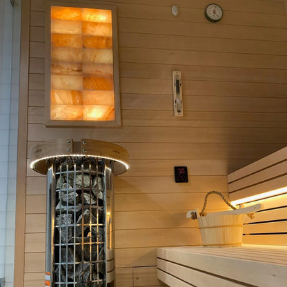 Harvia Cilindro Half Series 240V Electric Heater Package w/ Digital Controller and Wifi and Stones  9.0 kW (for 141 - 494 ft³ Saunas)