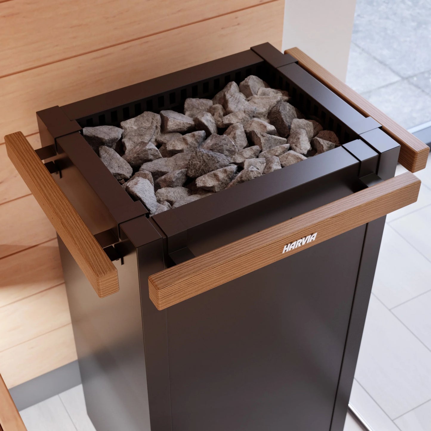 Harvia Virta 240V/208V Electric Heater Package w/ Digital Controller and Wifi and Stones  9 kW (for 141 - 494 ft³ Saunas)