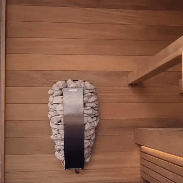 Harvia Spirit 240V Electric Heater Package w/ Digital Controller and Wifi and Stones  8.0 kW (for 177 - 431 ft³ Saunas)