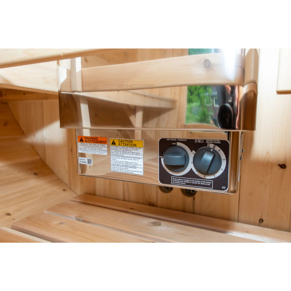 Harvia KIP 240V Electric Heater Package w/ Built-In Knob Controls and Stones  6 KW (for 170 - 300 ft³ Saunas)