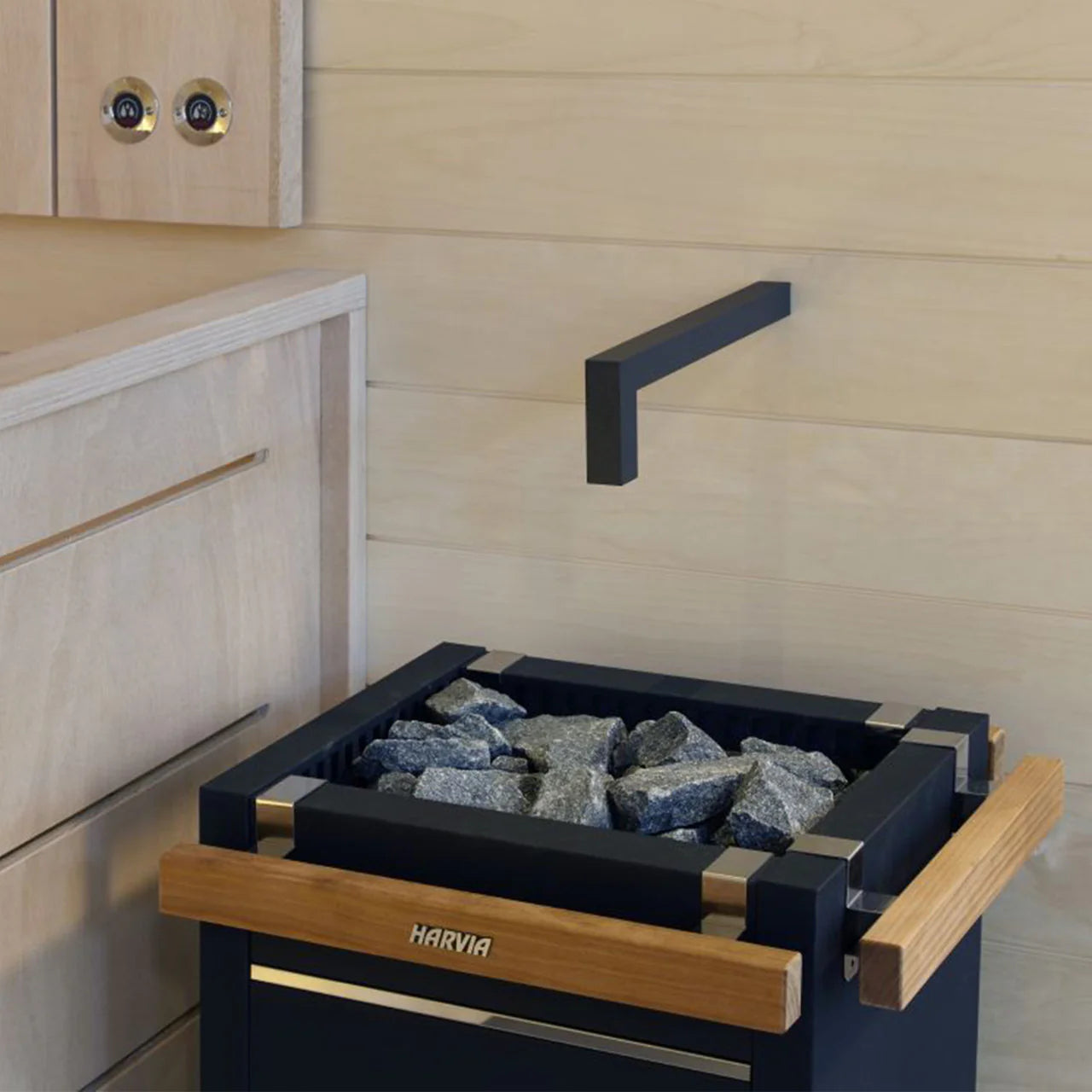 Harvia Virta 240V/208V Electric Heater Package w/ Digital Controller and Wifi and Stones  9 kW (for 141 - 494 ft³ Saunas)