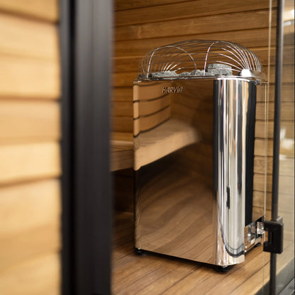Harvia Club 240V/208V Electric Sauna Heater Package w/ Digital Controller and Wifi and Stones 12.5 KW (for 494 - 742 ft³ Saunas)