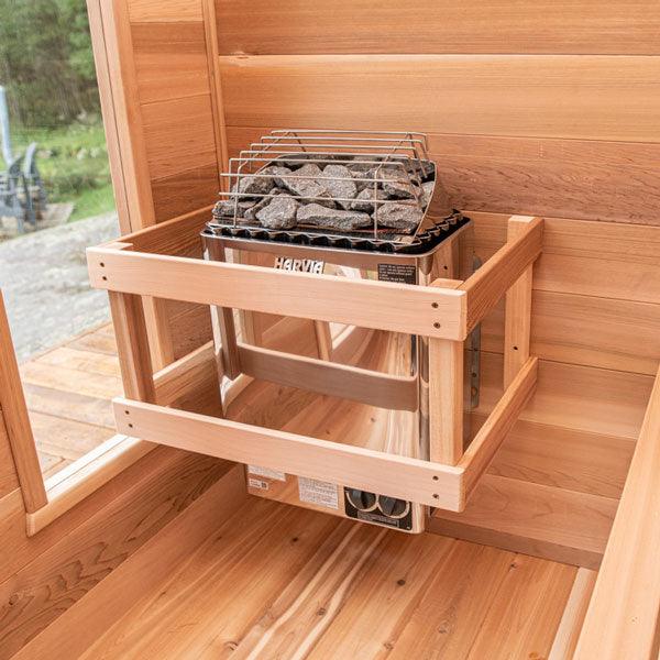 Harvia KIP 240V Electric Heater Package w/ Built-In Knob Controls and Stones  6 KW (for 170 - 300 ft³ Saunas)