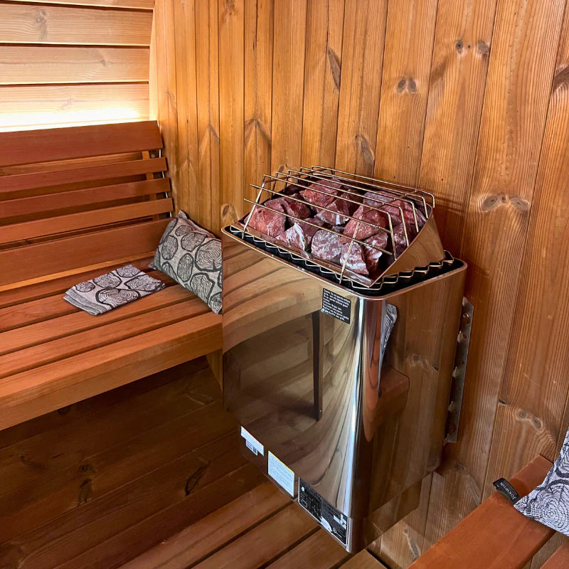 Harvia KIP 240V Electric Heater Package w/ Digital Controller and Wifi and Stones 6 KW for 170 - 300 ft³ Saunas