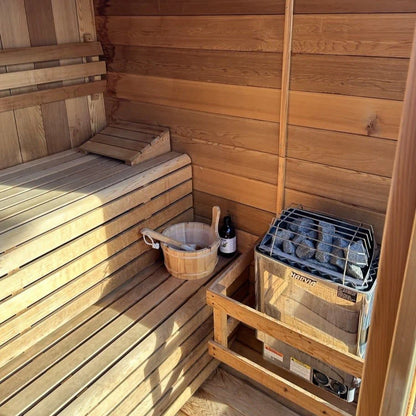 Harvia KIP 240V Electric Heater Package w/ Built-In Knob Controls and Stones  6 KW (for 170 - 300 ft³ Saunas)