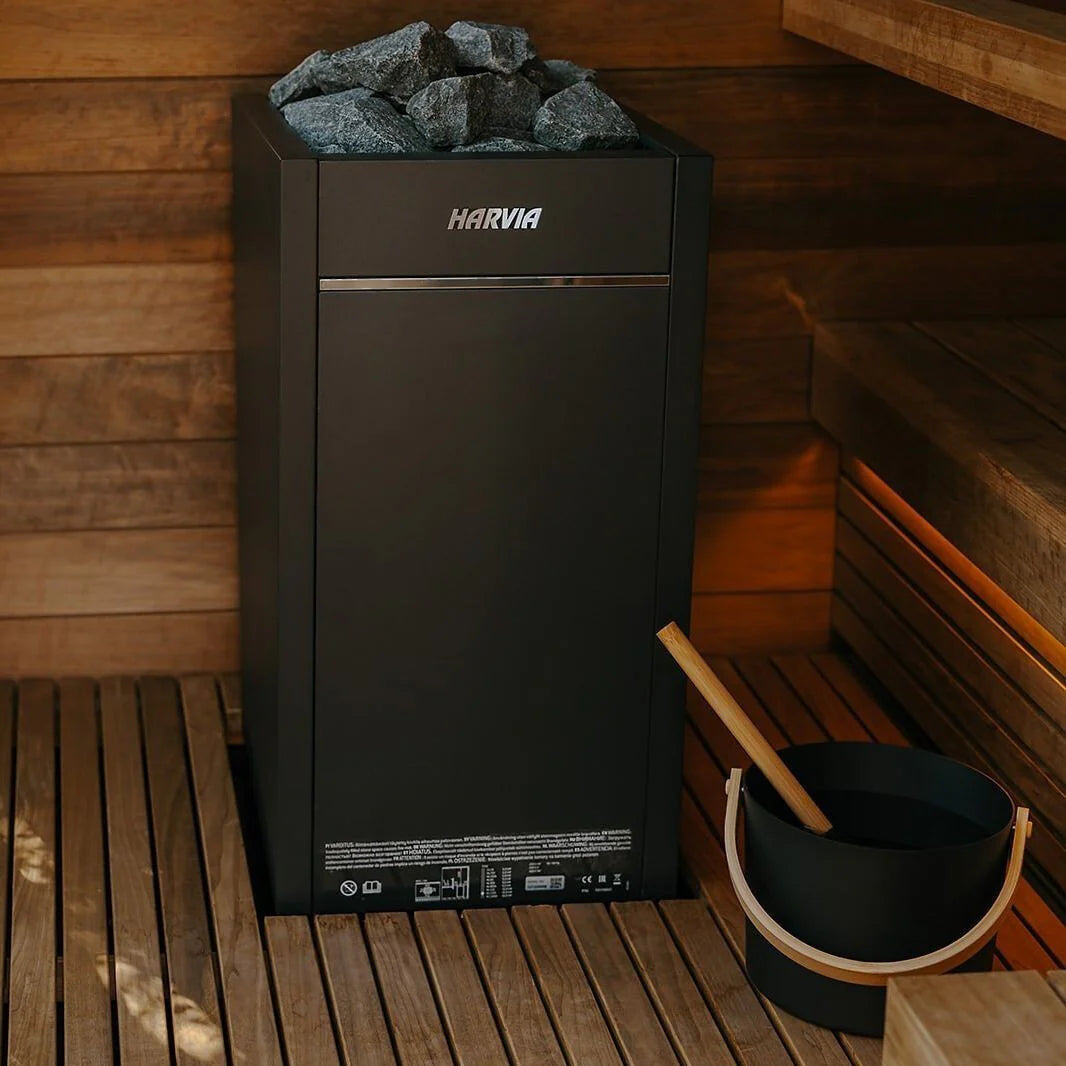Harvia Virta 240V/208V Electric Heater Package w/ Digital Controller and Wifi and Stones  9 kW (for 141 - 494 ft³ Saunas)