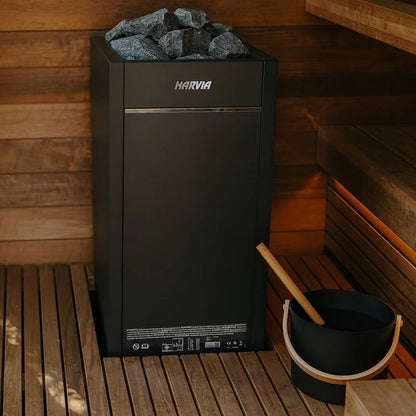 Harvia Virta 240V/208V Electric Heater Package w/ Digital Controller and Wifi and Stones  9 kW (for 141 - 494 ft³ Saunas)