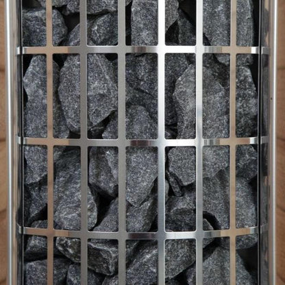 Harvia Cilindro Half Series 240V Electric Heater w/ Built-In Knob Controls and Stones  8 kW (for 141 - 431 ft³ Saunas)