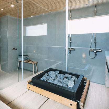 Harvia Virta Combi 240V Electric Heater & Steamer Package w/ Digital Controller and Wifi and Stones 10.5 kW (for 141 - 635 ft³ Saunas)
