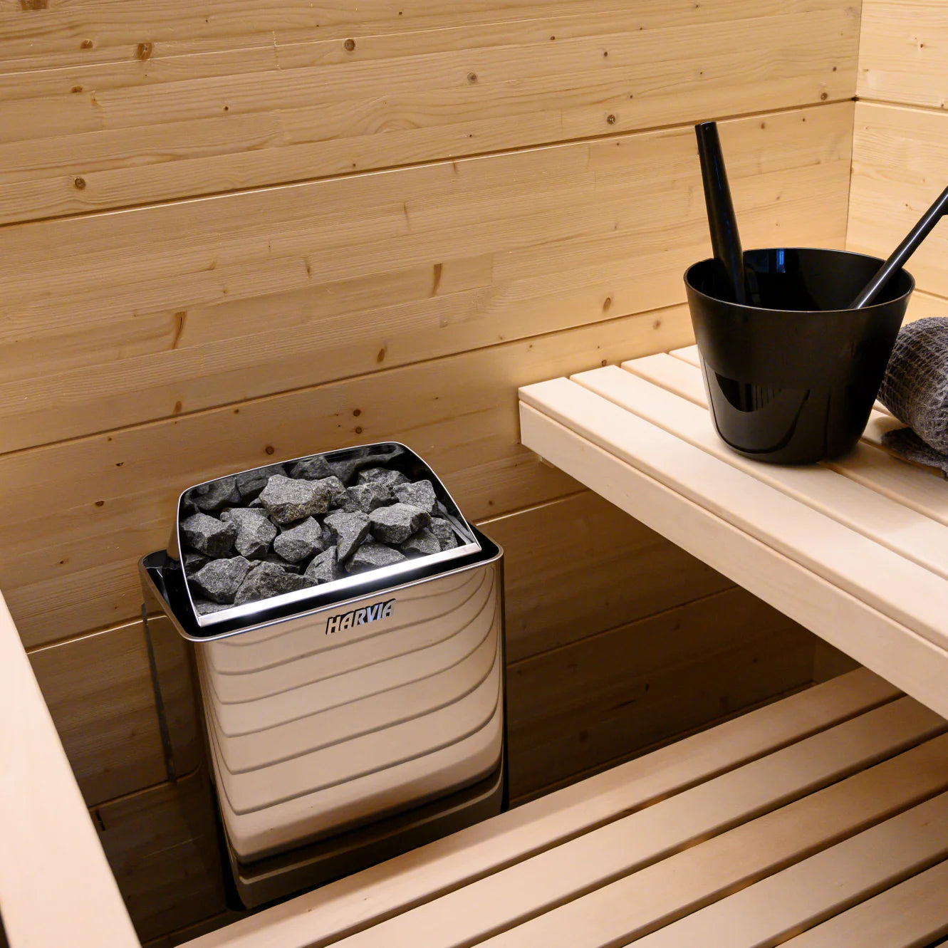 Harvia KIP 240V Electric Heater Package w/ Digital Controller and Wifi and Stones 6 KW for 170 - 300 ft³ Saunas