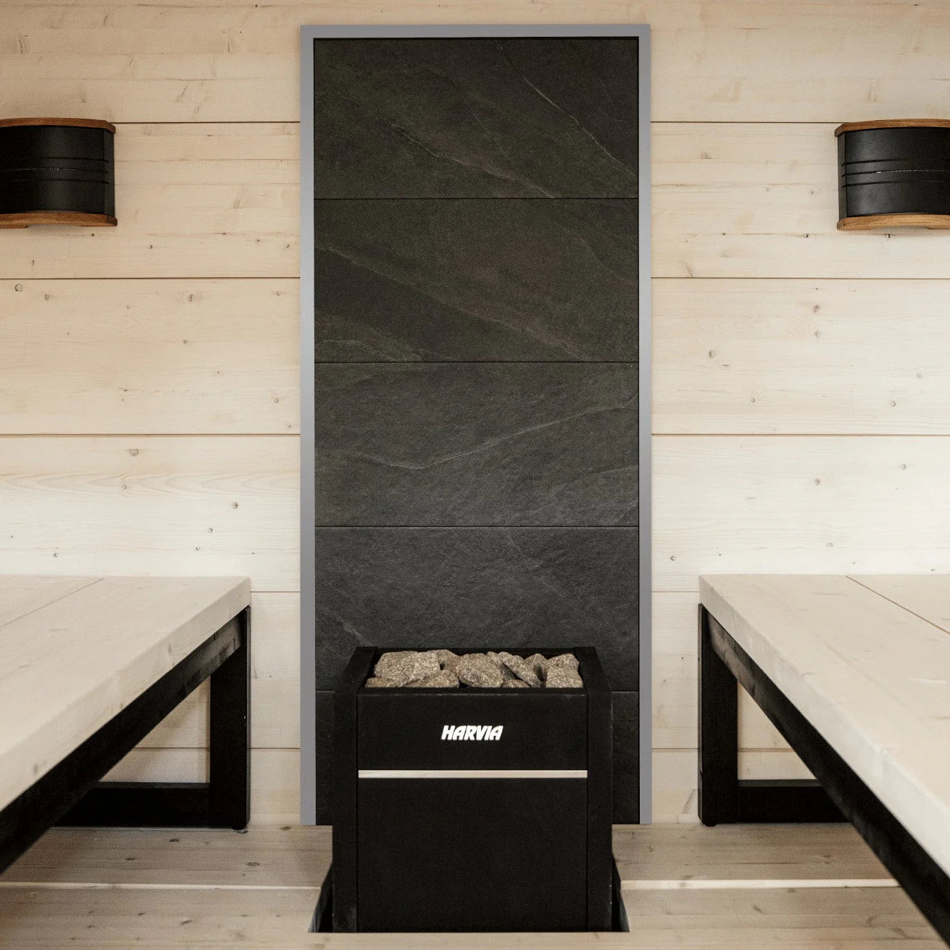 Harvia Virta 240V/208V Electric Heater Package w/ Digital Controller and Wifi and Stones  9 kW (for 141 - 494 ft³ Saunas)