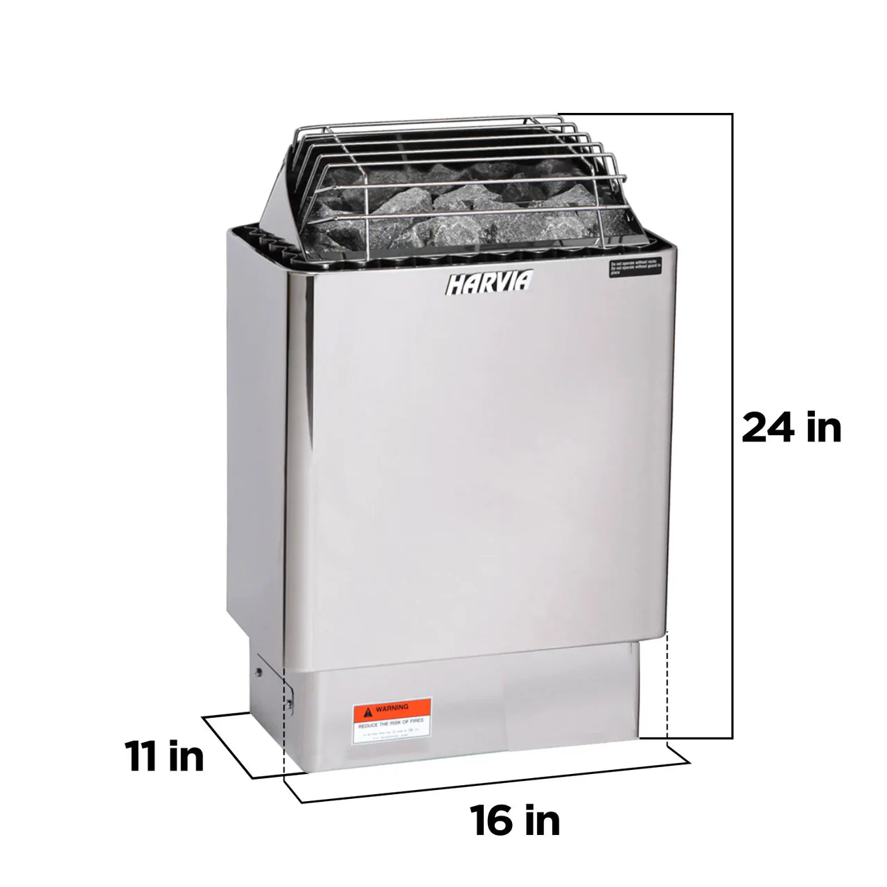 Harvia KIP 240V Electric Heater Package w/ Digital Controller and Wifi and Stones 6 KW for 170 - 300 ft³ Saunas