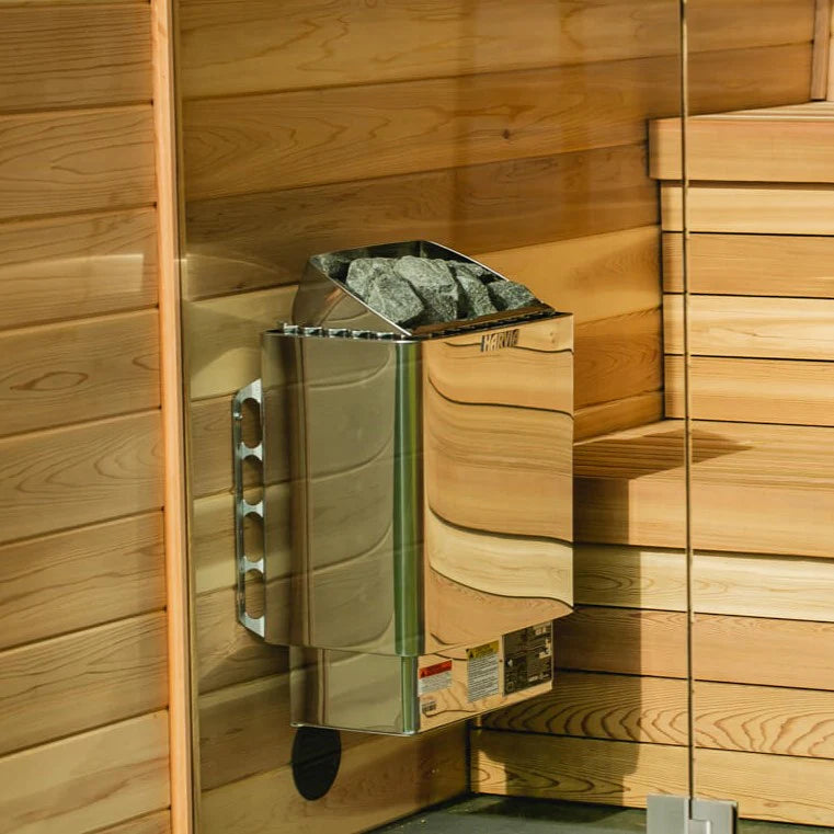 Harvia KIP 240V Electric Heater Package w/ Digital Controller and Wifi and Stones 6 KW for 170 - 300 ft³ Saunas