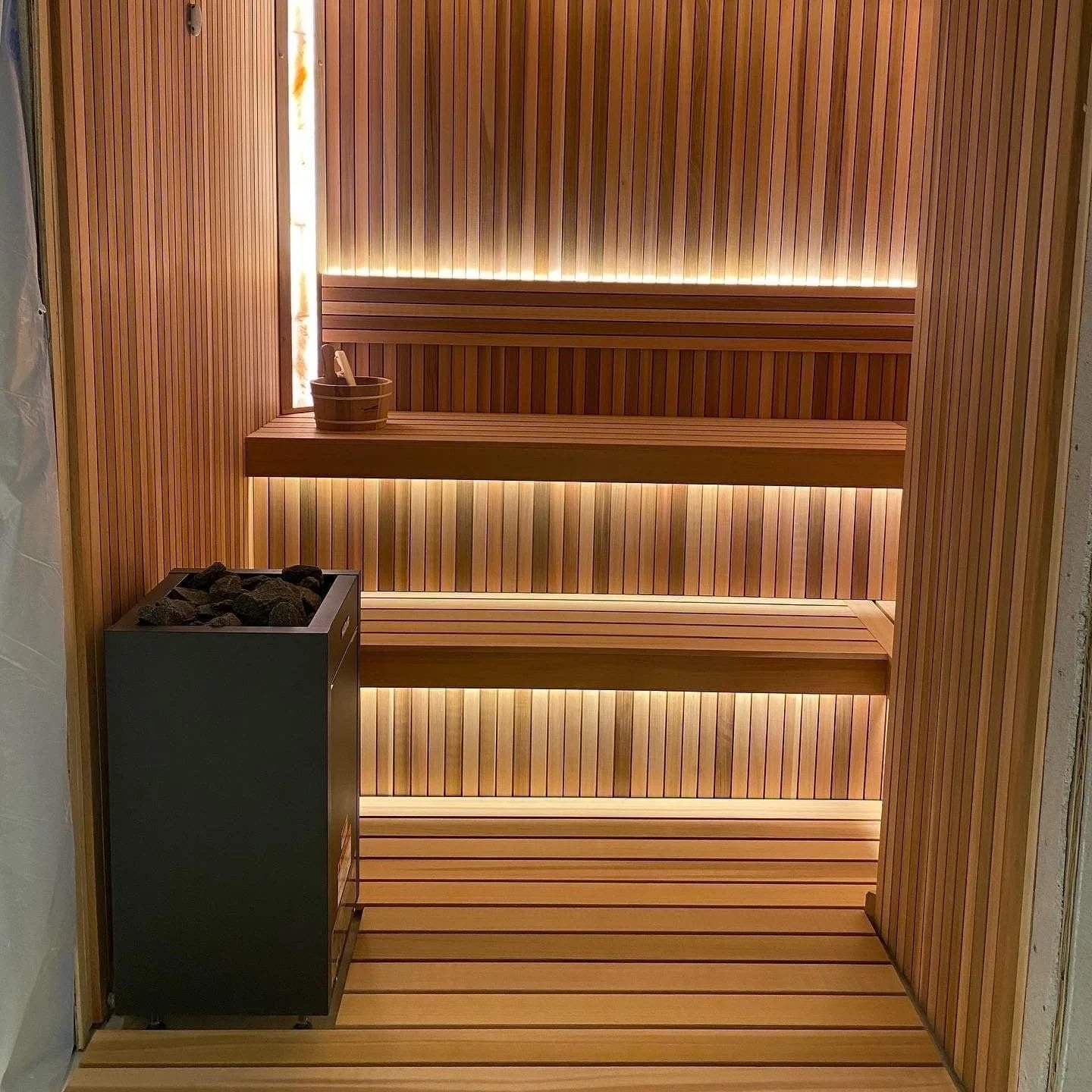 Harvia Virta 240V/208V Electric Heater Package w/ Digital Controller and Wifi and Stones  9 kW (for 141 - 494 ft³ Saunas)