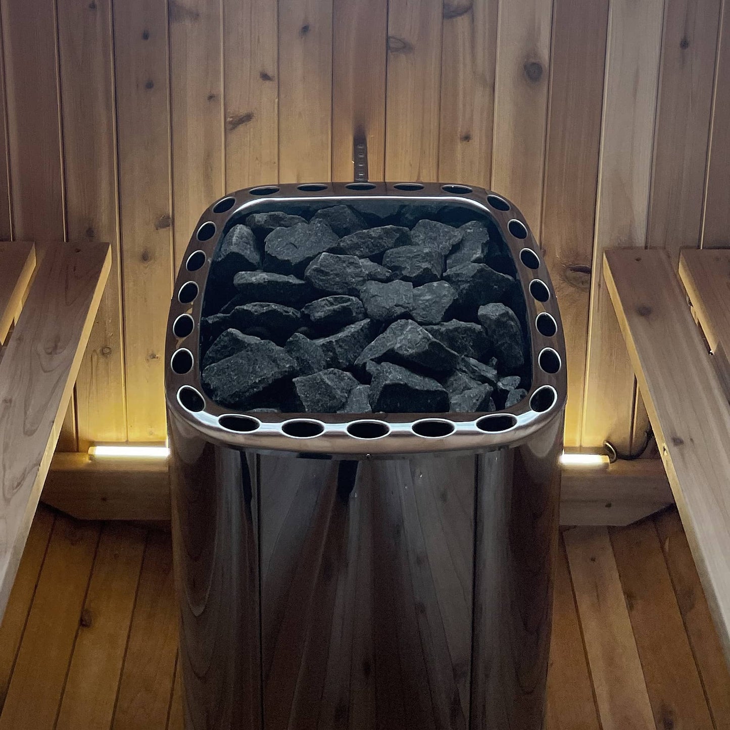 Harvia Club 240V/208V Electric Sauna Heater Package w/ Digital Controller and Wifi and Stones 12.5 KW (for 494 - 742 ft³ Saunas)