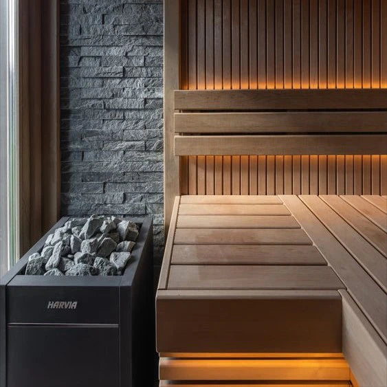 Harvia Virta 240V/208V Electric Heater Package w/ Digital Controller and Wifi and Stones  9 kW (for 141 - 494 ft³ Saunas)