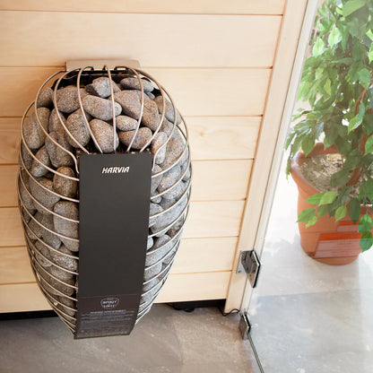 Harvia Spirit 240V Electric Heater Package w/ Digital Controller and Wifi and Stones  8.0 kW (for 177 - 431 ft³ Saunas)