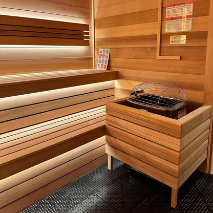 Harvia Club 240V/208V Electric Sauna Heater Package w/ Digital Controller and Wifi and Stones 12.5 KW (for 494 - 742 ft³ Saunas)