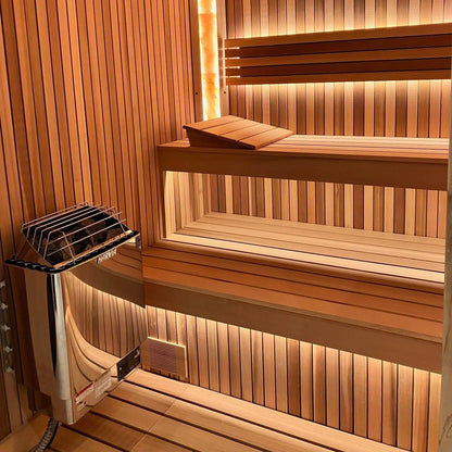 Harvia KIP 240V Electric Heater Package w/ Digital Controller and Wifi and Stones 6 KW for 170 - 300 ft³ Saunas