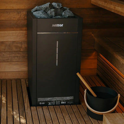 Harvia Virta Combi 240V Electric Heater & Steamer Package w/ Digital Controller and Wifi and Stones 10.5 kW (for 141 - 635 ft³ Saunas)